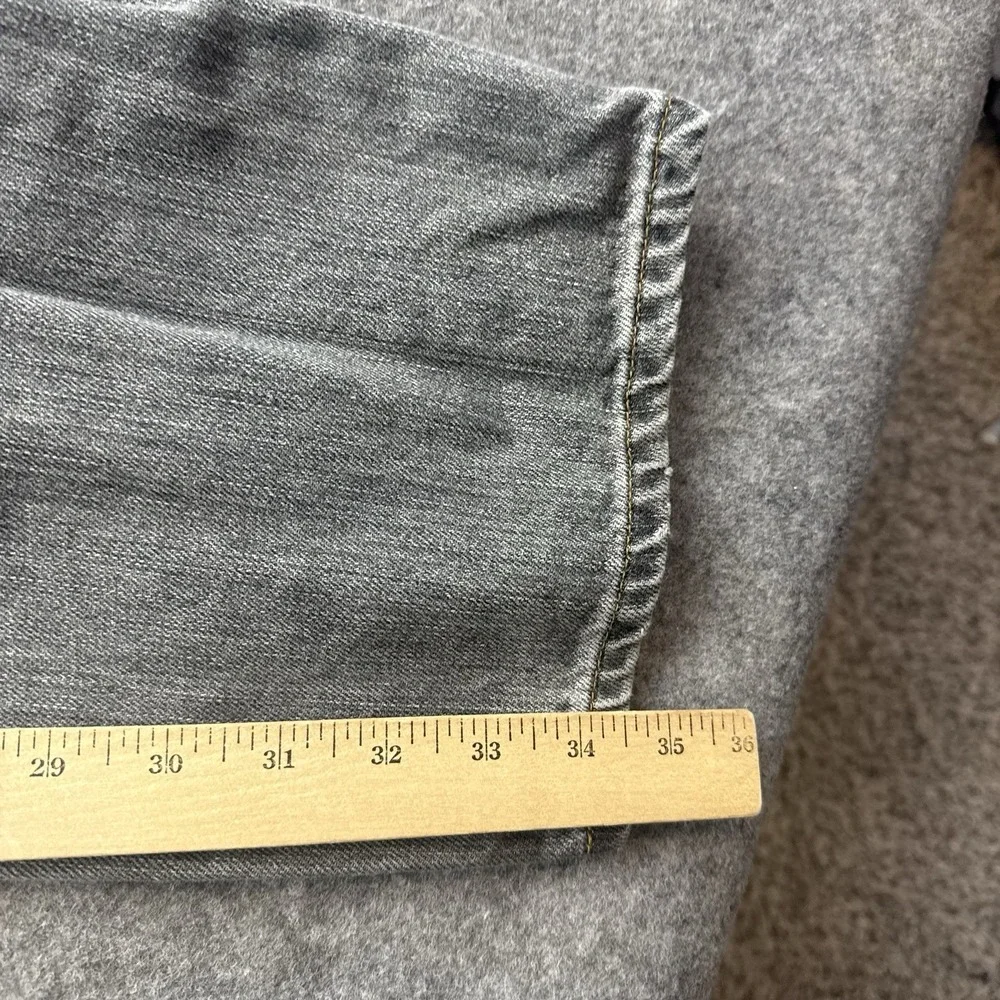 Levis 501 Jeans Mens 34x34 Gray Faded Straight Leg Button Fly Y2K Denim
